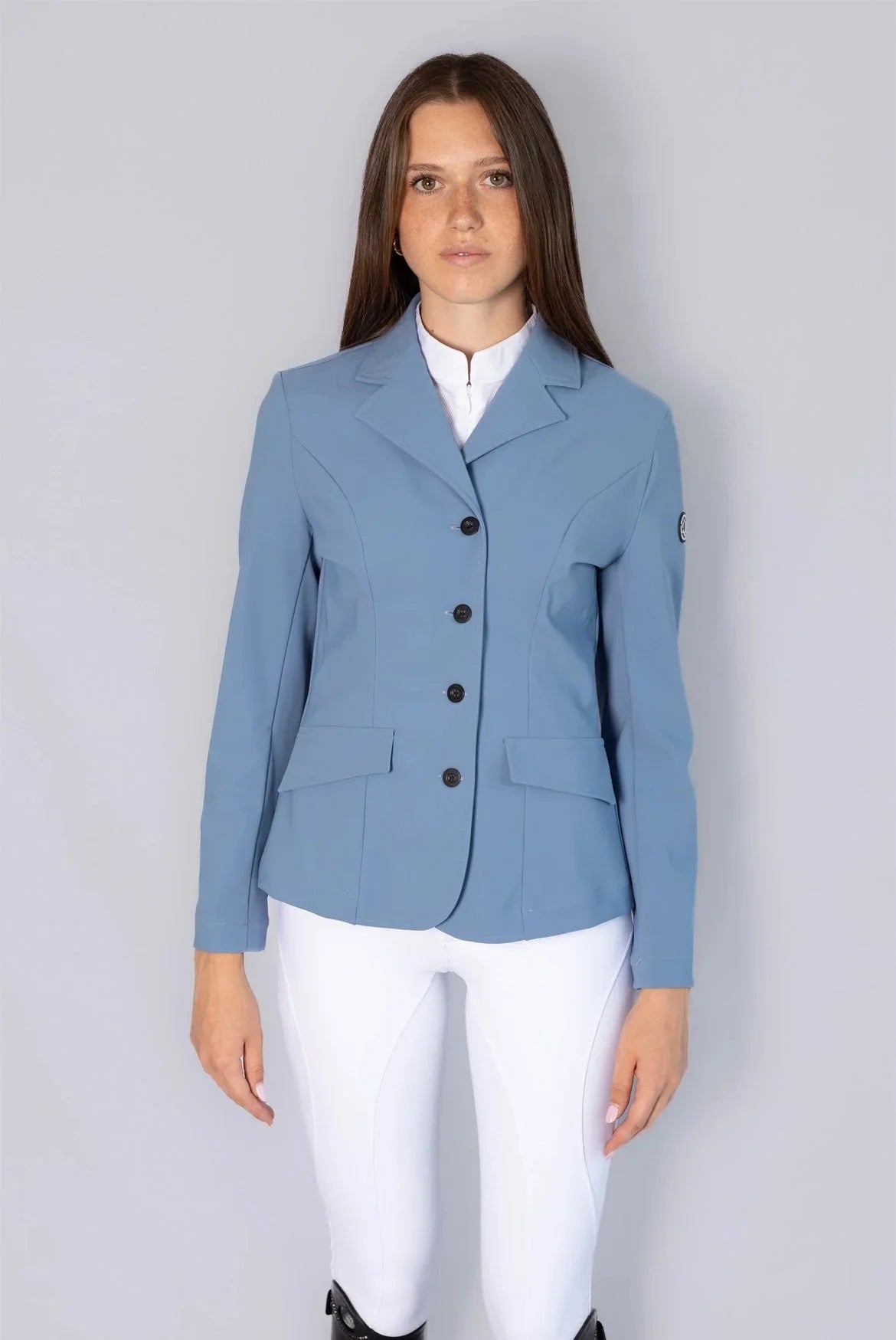 Giacca Da Concorso Equitheme Athens - Donna, Blu Navy, Taglia 38 - Foto 5