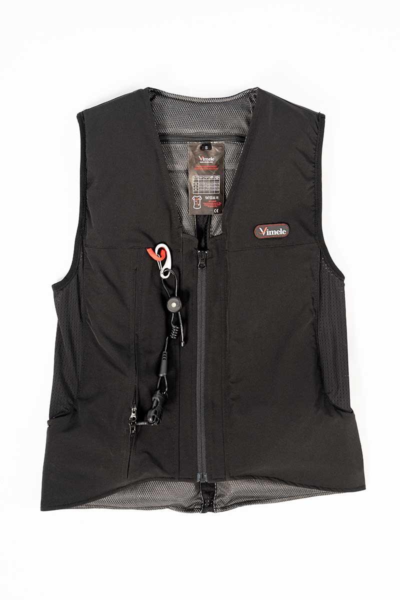 Gilet airbag equitazione VIMELE VML02 certificato NF S72-800:2022 per protezione collo, schiena e torace in salto ostacoli e dressage